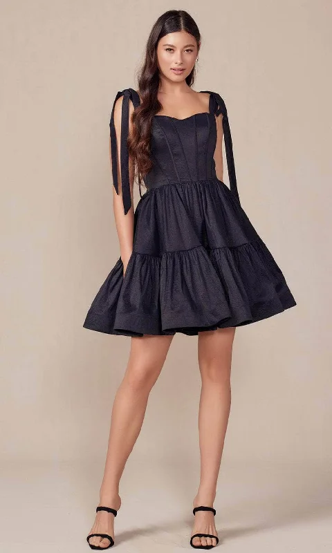 Now or Never Nox Anabel T869 - Ribbon Sweetheart Cocktail Dress