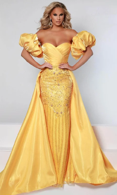 Take Advantage Johnathan Kayne 2502 - Strapless Sweetheart Neck Long Dress