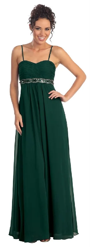 Super Sale Elizabeth K - GL1016 Jewel Embellished Sweetheart A-line Dress