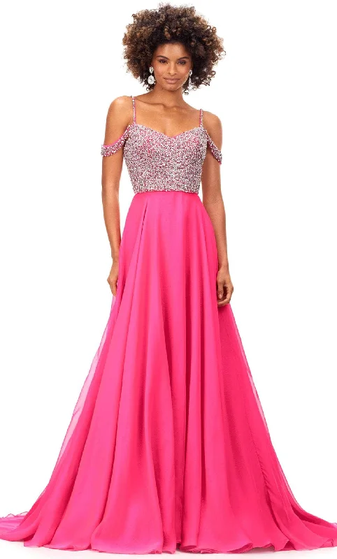 Low Prices Ashley Lauren 11253 - Cold Shoulder Prom Gown