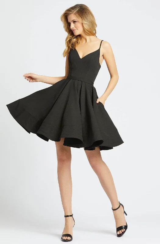 Price Rollback Ieena Duggal - 48775I V Back Cocktail Dress