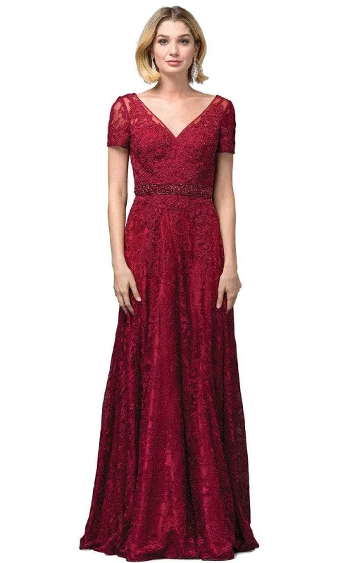 Deal of the Day Dancing Queen 2769A - Short Sleeve A-Line Dress