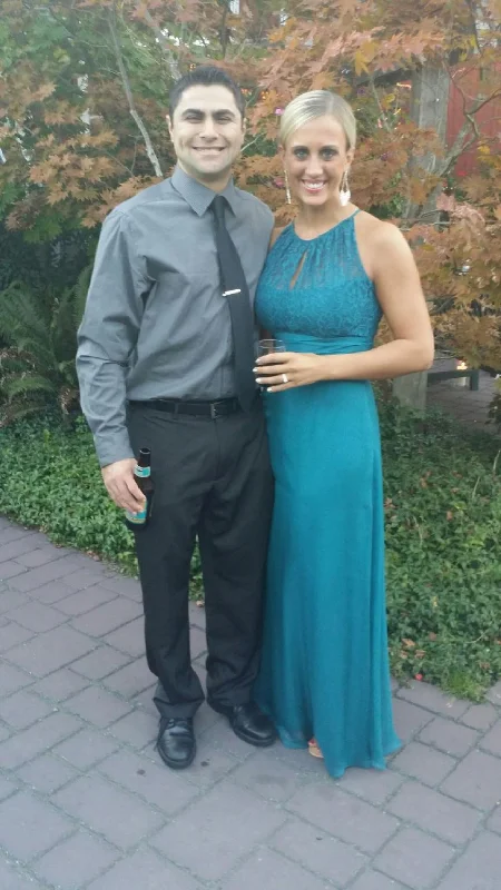 Unmissable Offer Other B2 Jasmine Teal Bridesmaid gown with cut-out back