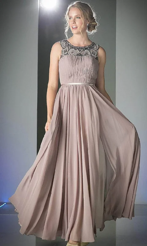 Flash Deals Cinderella Divine 1588 - Beaded A-Line Evening Dress
