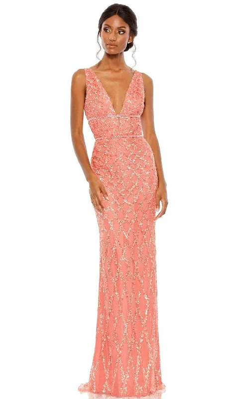 Hurry In Mac Duggal 5669 - Sleeveless Plunging V-Neck Evening Dress