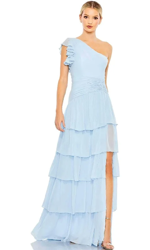 Limited Availability Ieena Duggal 55849 - Asymmetric Tiered Evening Dress