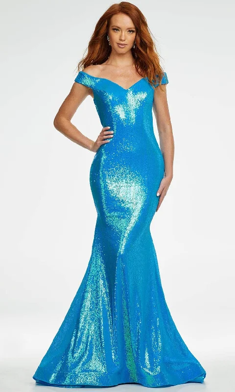 Amazing Deals Ashley Lauren - 11107 Crisscross Back Sequin Gown