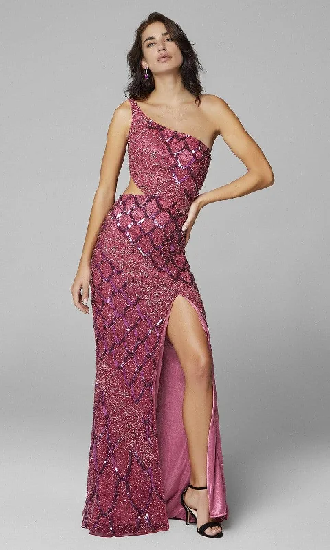 Big Discounts Primavera Couture - 3729 Asymmetrical Sheath Dress