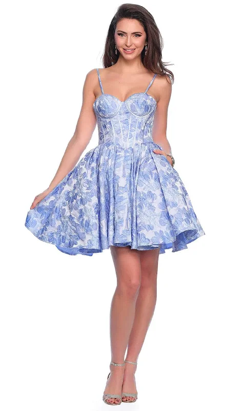 Get It Before It’s Gone Dave & Johnny 11960 - Sleeveless Corset A-Line Cocktail Dress
