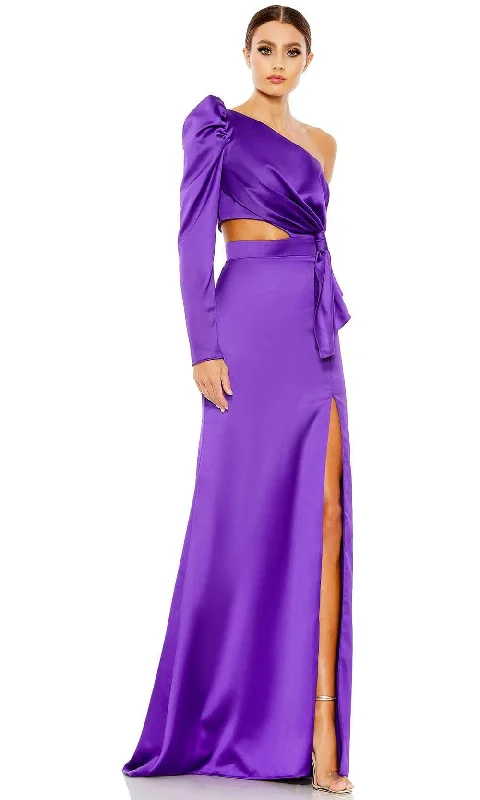 Exclusive Online Offer Ieena Duggal 49570 - One Puff Sleeve Long Dress