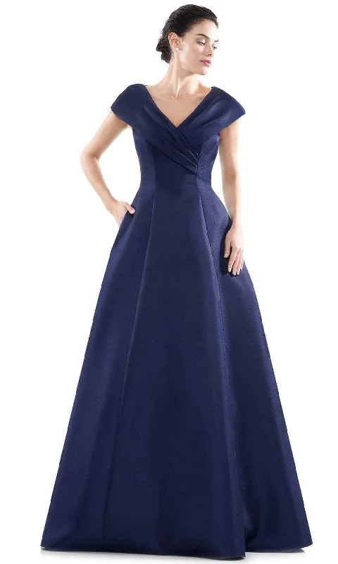 Huge Discounts Marsoni by Colors - Surplice A-line Evening Gown MV1085
