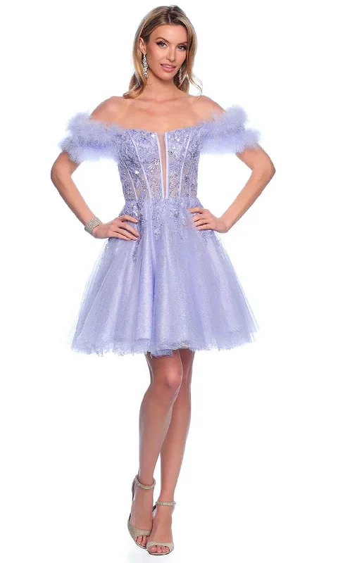 Mega Deal Dave & Johnny 11775 - Sequin Lace Off Shoulder Cocktail Dress