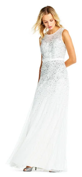 Deal Zone Adrianna Papell Long Beaded Gown