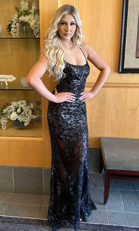 Limited Edition Jasz Couture 7408 - Sequin Embellished Sleeveless Dress