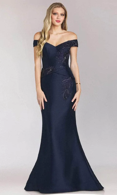 Fantastic Offers Feriani Couture 18214 - Off-Shoulder Metallic Trumpet Dress