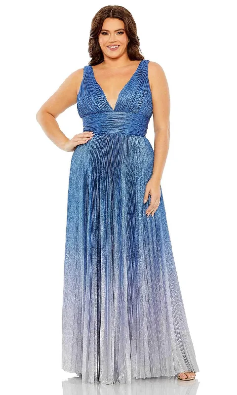 Don't Wait Mac Duggal 77016 - Ombre Pleated Gown
