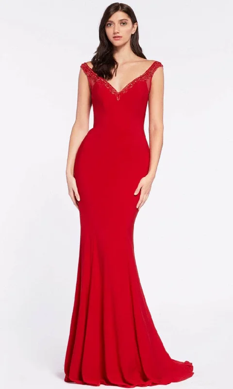 Don't Miss Cinderella Divine RV712 - Beaded Sheath Evening Dress