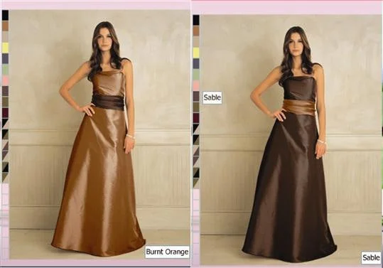 Grand Opening Sale Other Bill Levkoff Burnt Orange Strapless Bridesmaid Dre