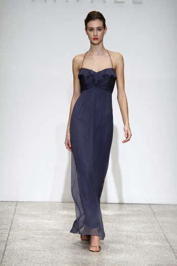 Best Bargains Other Amsale Bridesmaids Dress Chiffon G425C (French Blu