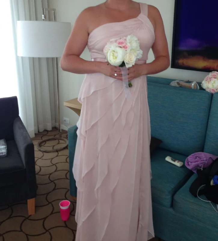 Must-Have Deals Adrianna Papell One-Shoulder Tiered Chiffon Gown