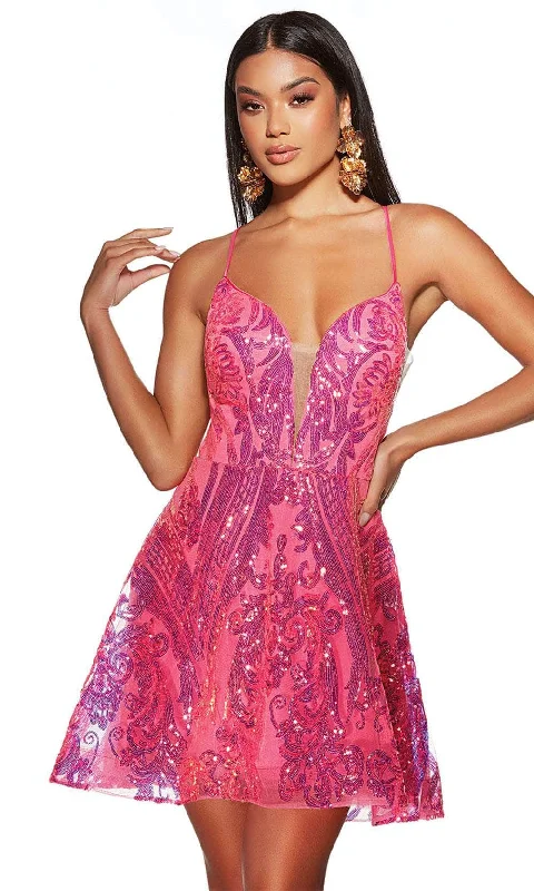 Deal Dash Alyce Paris 3775 - Sleeveless A-Line Cocktail Dress