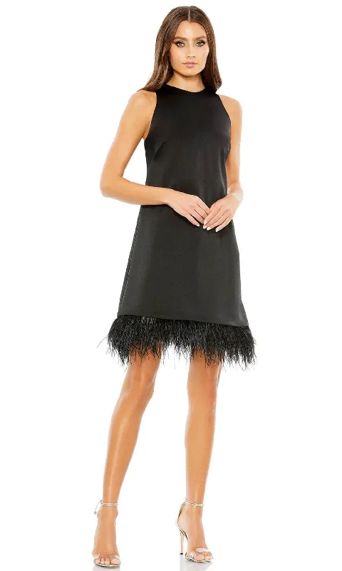 New Markdowns Mac Duggal 55805 - Feathered Dress