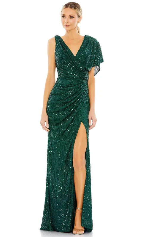 Deal of the Week Ieena Duggal 26988 - V-Neck Cowl Back Gown