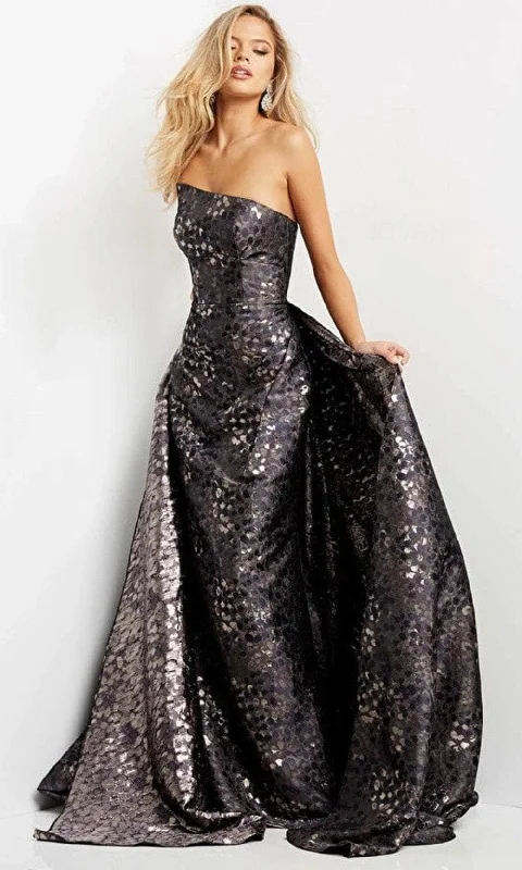 Markdowns Jovani 06255 - Strapless Straight Across Neck Evening Gown