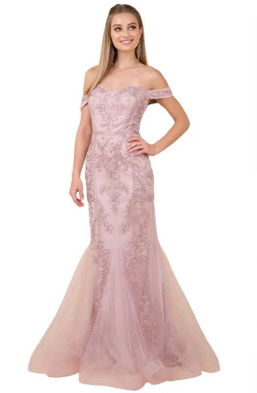 Epic Deals Nox Anabel - H294 Beaded Off Shoulder Mermaid Gown