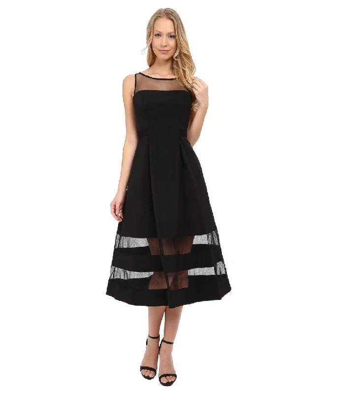Instant Discount Aidan Mattox - Bateau Neck Ottoman Dress 54466240