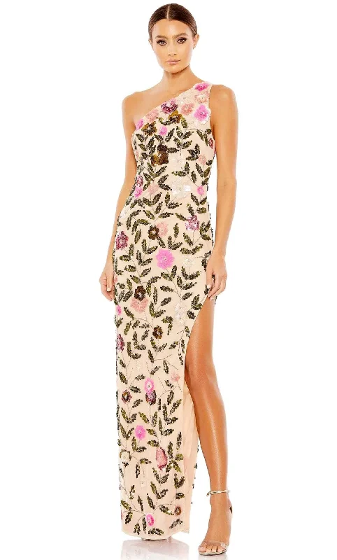 Limited Time Mac Duggal 10903 - One Sleeve Embellished Prom Dress