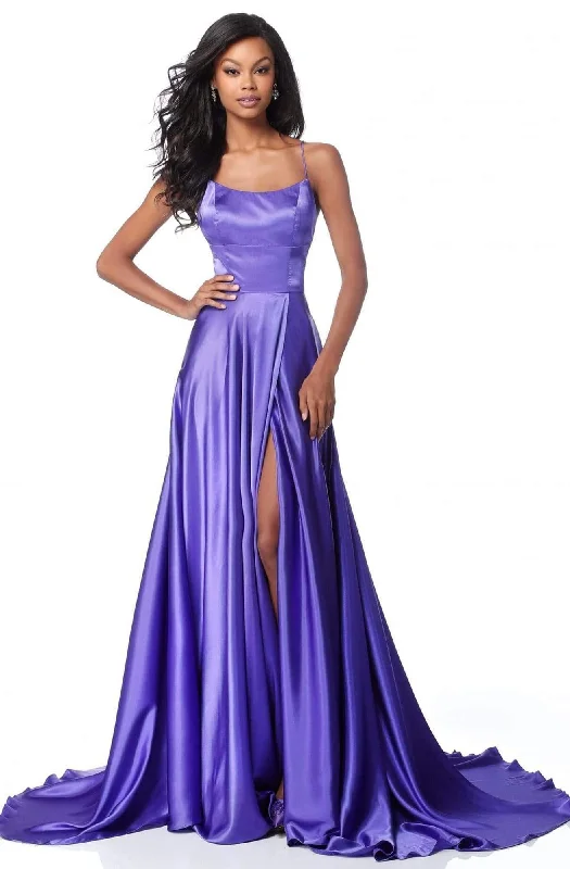 Reduced Prices Sherri Hill - 51631 Sexy Lace-Up Back A-Line Long Evening Dress
