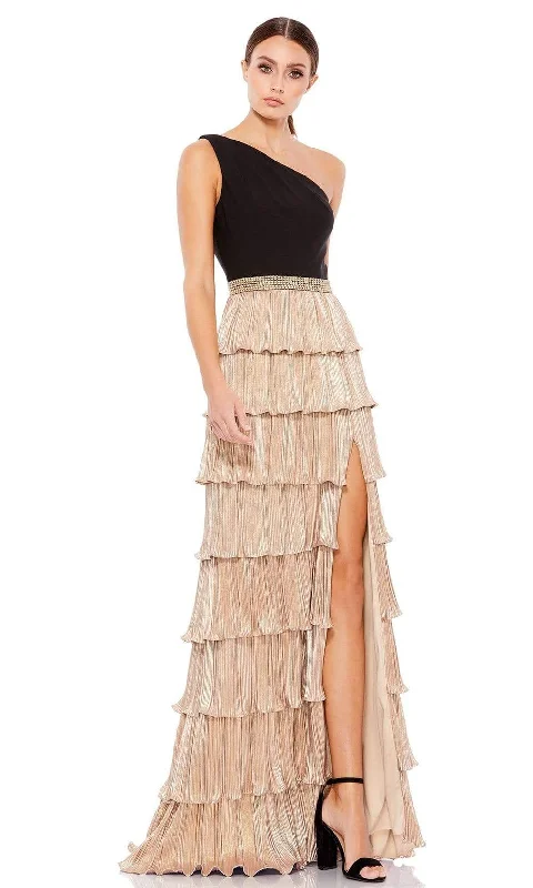 Clearance Event Ieena Duggal - 26541 One Shoulder Tiered Skirt Junior Prom Dress
