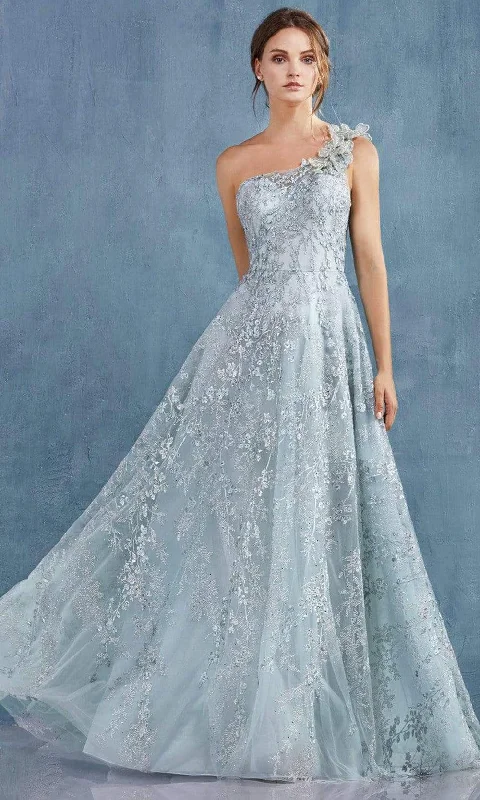 Buy More, Save More Andrea and Leo - A0989 Asymmetric Floral Junior Prom Dress