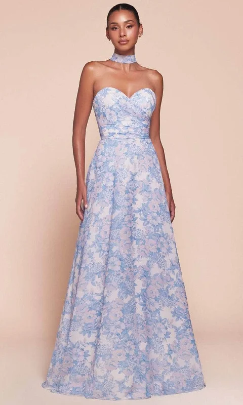 Great Bargains Ladivine 7443 - Floral Sweetheart Evening Dress