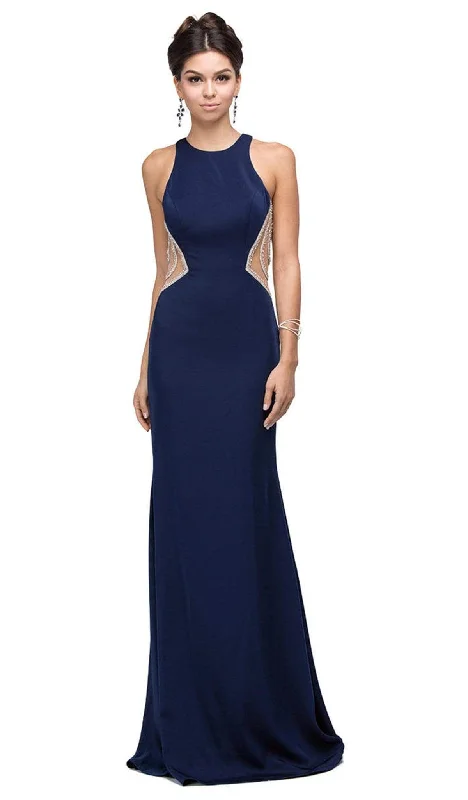 Weekend Flash Sale Dancing Queen - 9746 Jewel Fitted Sheath Prom Dress