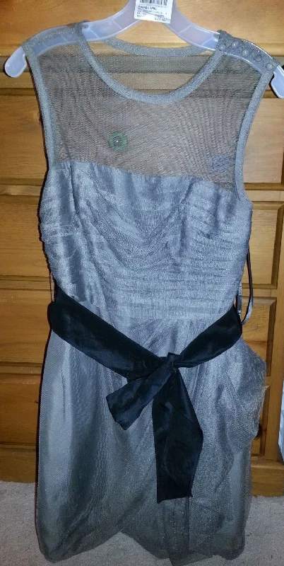 Price Smash Other White by Vera Wang Bobbin Net Dress w/ Illusion Ne