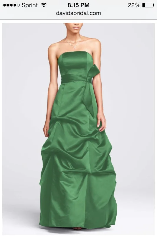Doorbuster Deal Other Strapless Satin Ballgown with Pick-up and Sash