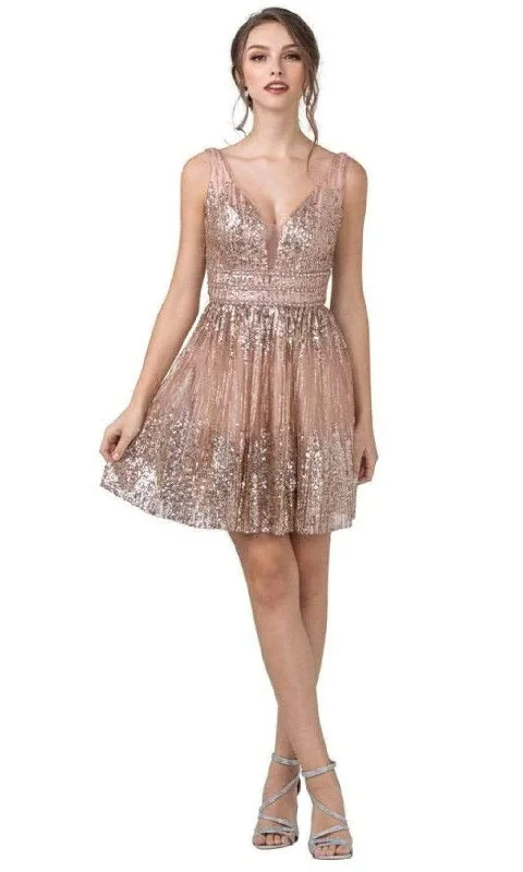 Big Discounts Trevi Collection - S2344 Shimmer Sequins Open Back Dress