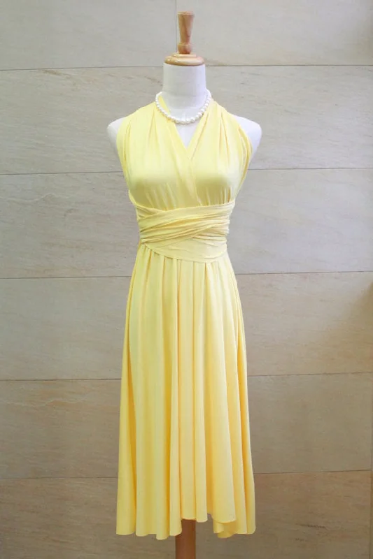 Blowout Deals Other Sunshine Yellow Bridesmaid Infinity Dress