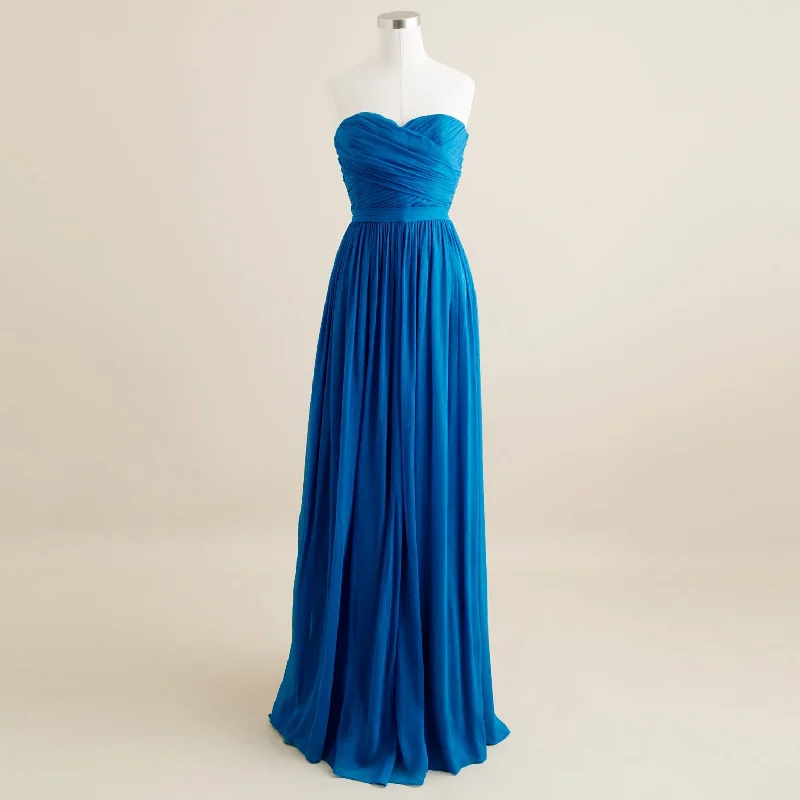 Value Deals Other J.Crew Matisse Blue Arabelle Long Dress In Silk Ch