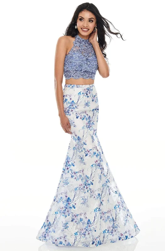 Factory Direct Sale Rachel Allan Prom - 7170 Two-Piece Lace Bodice Trumpet Dress