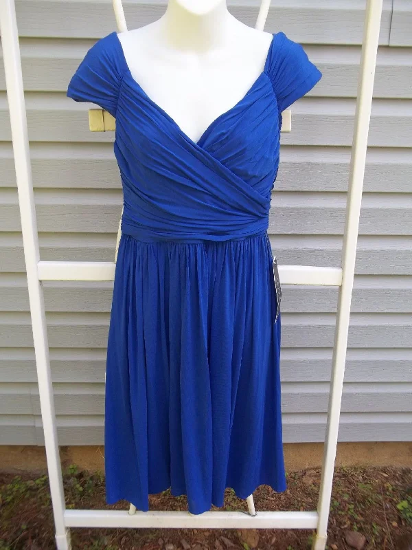Super Deal Other J.CREW MATILDA LIQUID JERSEY BLUE DRESS - SIZE 14