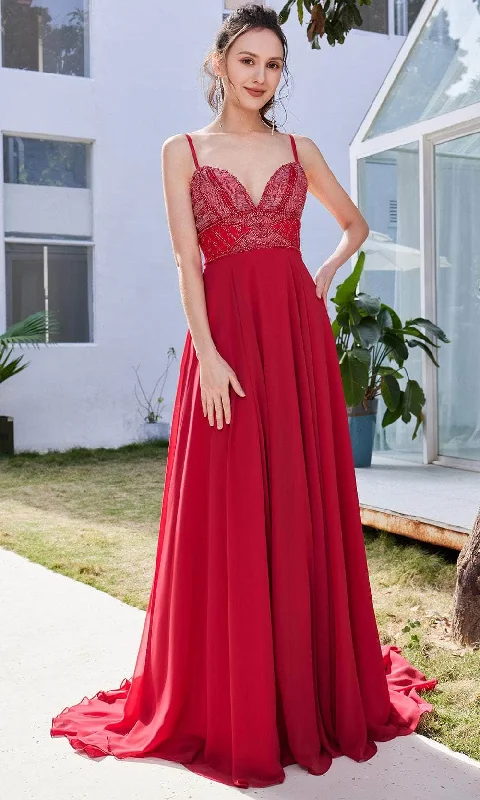 Deal Alert J'Adore Dresses J21013 - Deep Sweetheart A-Line Evening Gown