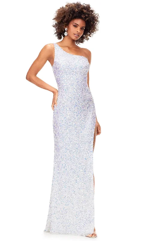Savings Spectacular Ashley Lauren 11285 - Cutout Back Sequin Prom Gown