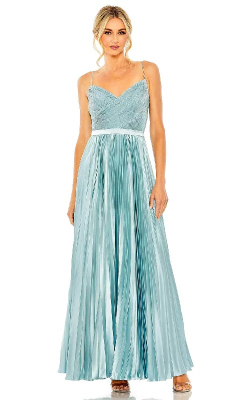 Closeout Ieena Duggal 49715 - Wrapped Sleeveless Evening Dress