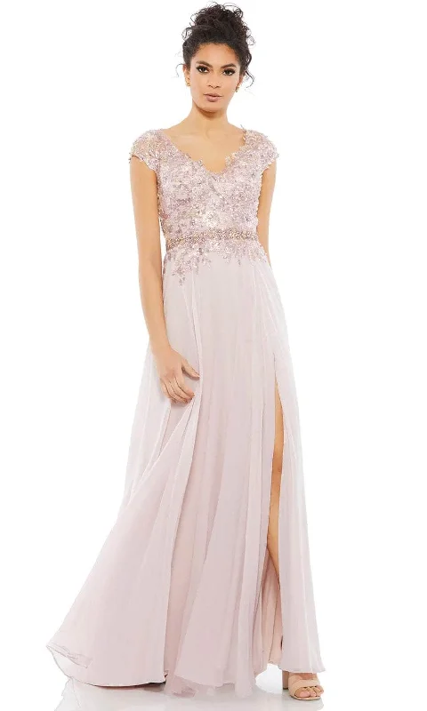 Early Bird Discount Mac Duggal 79365 - Beaded Chiffon Formal Dress