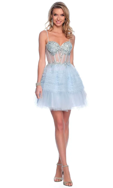 Best Bargains Dave & Johnny 11888 - Sweetheart Neck Sleeveless Cocktail Dress