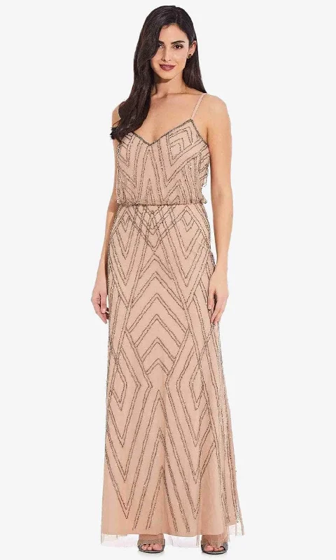 Special Offer Adrianna Papell AP1E200215 - Beaded Blouson Trumpet Prom Dress