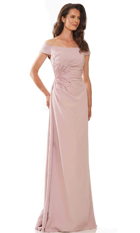 While Supplies Last Rina Di Montella RD2806 - Off Shoulder Pleated Formal Wear